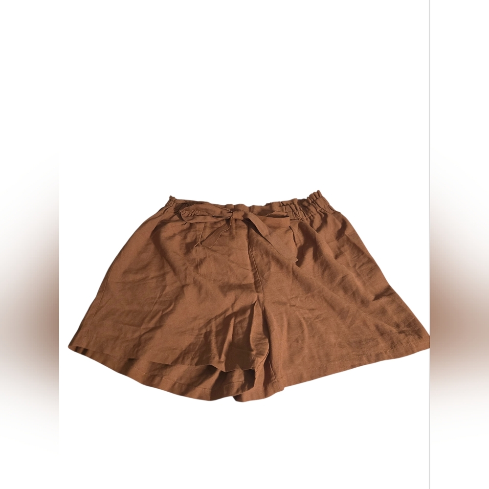 High‎ Waist Tan Women's Shorts